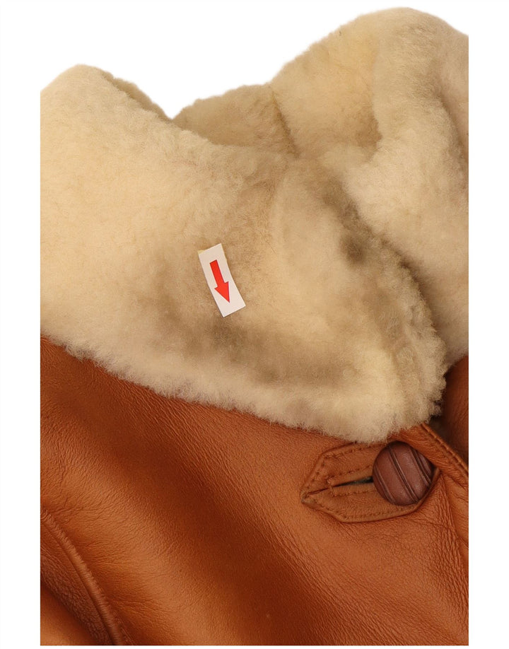 Vintage Γυναικείο Oversized Shearling Jacket IT 44 Medium Brown