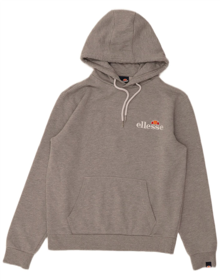 ELLESSE Γυναικείο Hoodie Jumper UK 10 Small Grey Cotton