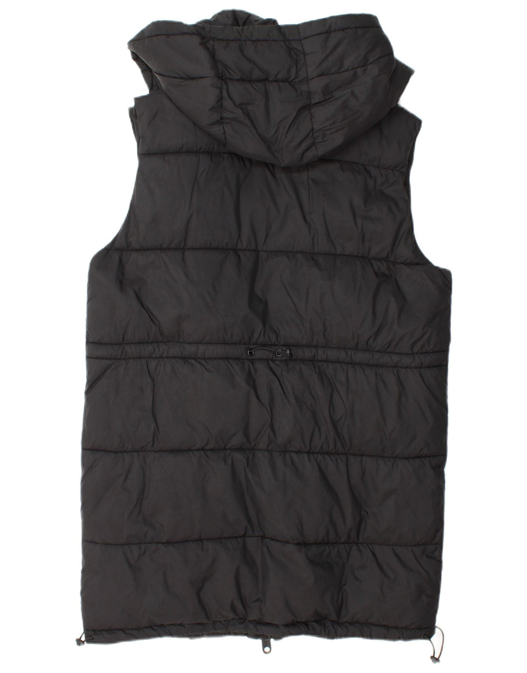 Zara Γυναικεία κουκούλα με επένδυση Gilet UK 14 Μεσαίου Μαύρου Πολυεστέρα