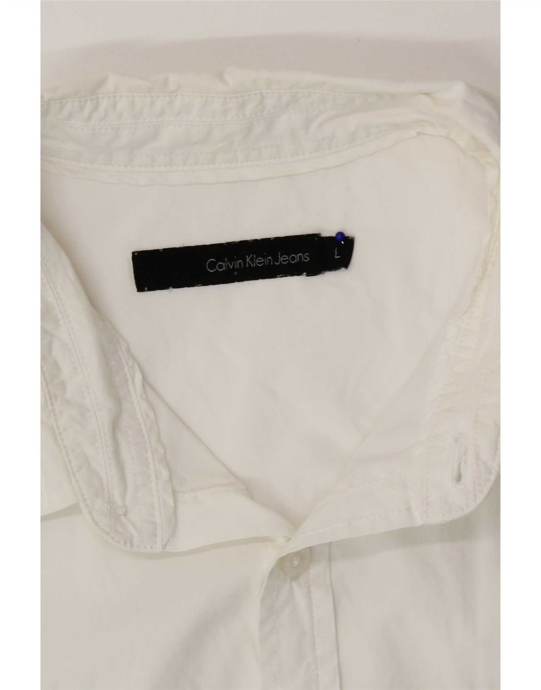 Calvin Klein Jeans Ανδρικό κοντομάνικο πουκάμισο μεγάλο λευκό