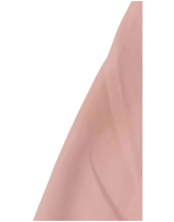 Zara Γυναικείο μπουφάν blazer 2 κουμπιών UK 14 Medium Pink Polyester