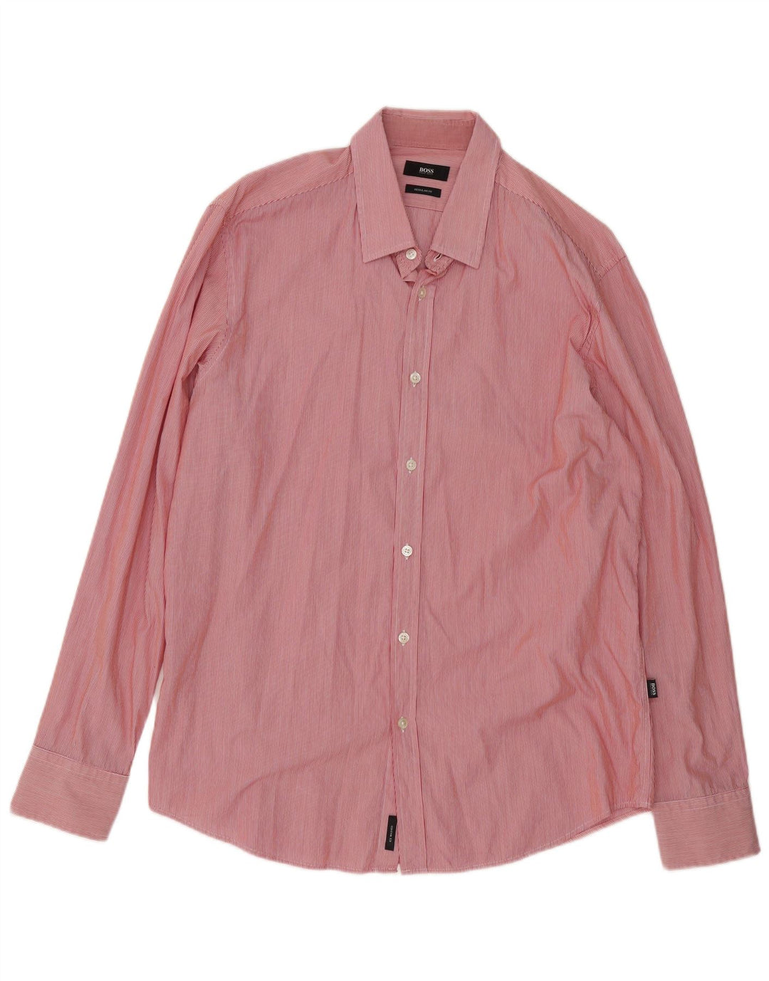 Ανδρικό πουκάμισο Hugo Boss Regular Fit XL Red Pinstripe
