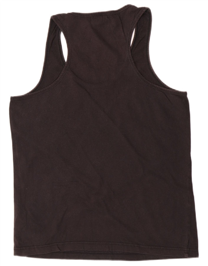 Uncle Sam Boys Graphic Vest Top 15-16 Years Larg Black Cotton