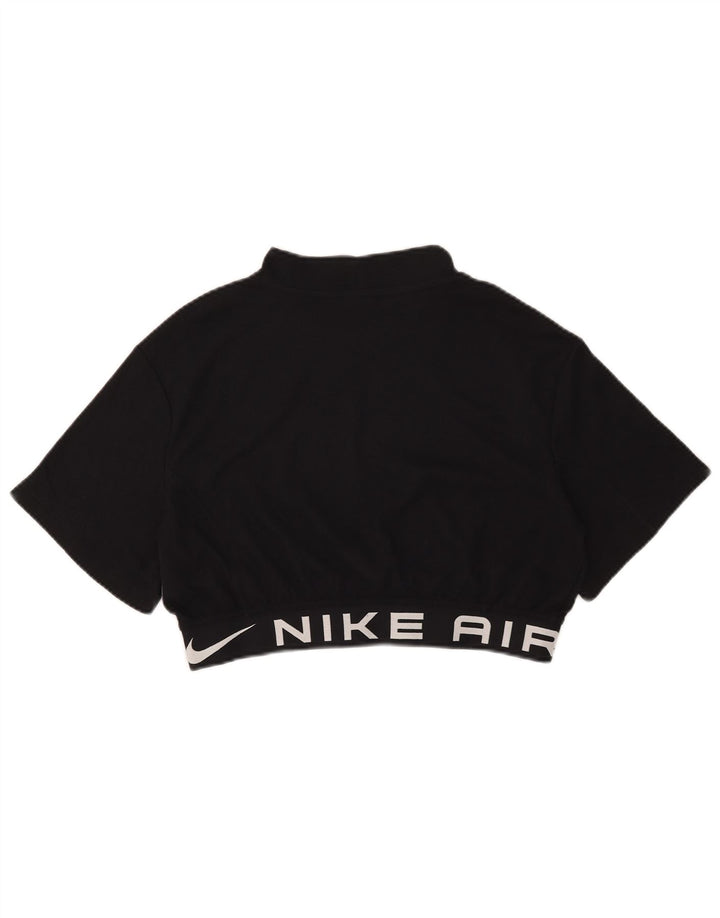 Γυναικείο μπλουζάκι Nike Crop Graphic Top UK 14 Medium Black Polyester