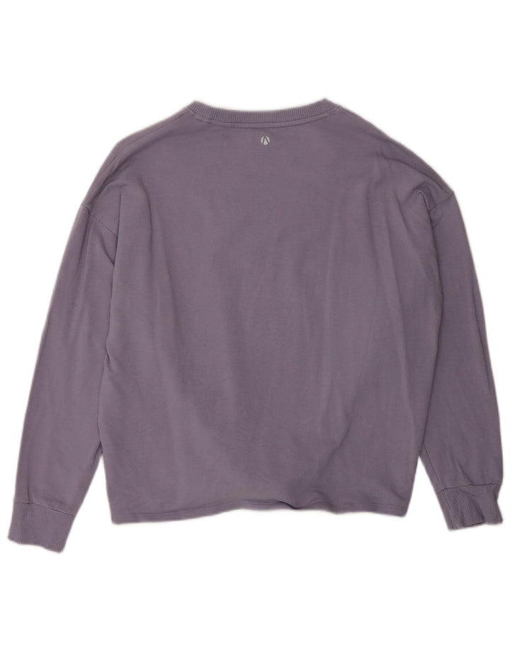 Marks & Spencer Γυναικεία φούτερ Jumper UK 12 Μεσαία Μωβ βαμβακερή