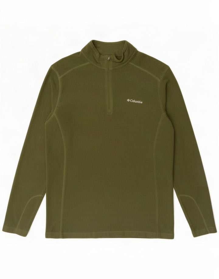 Columbia Ανδρικό φερμουάρ με φερμουάρ Fleece Jumper Medium Green Polyester