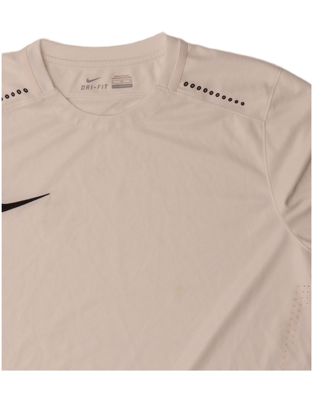 Ανδρικό T-Shirt NIKE Dri Fit Top XL Λευκό πολυεστέρας
