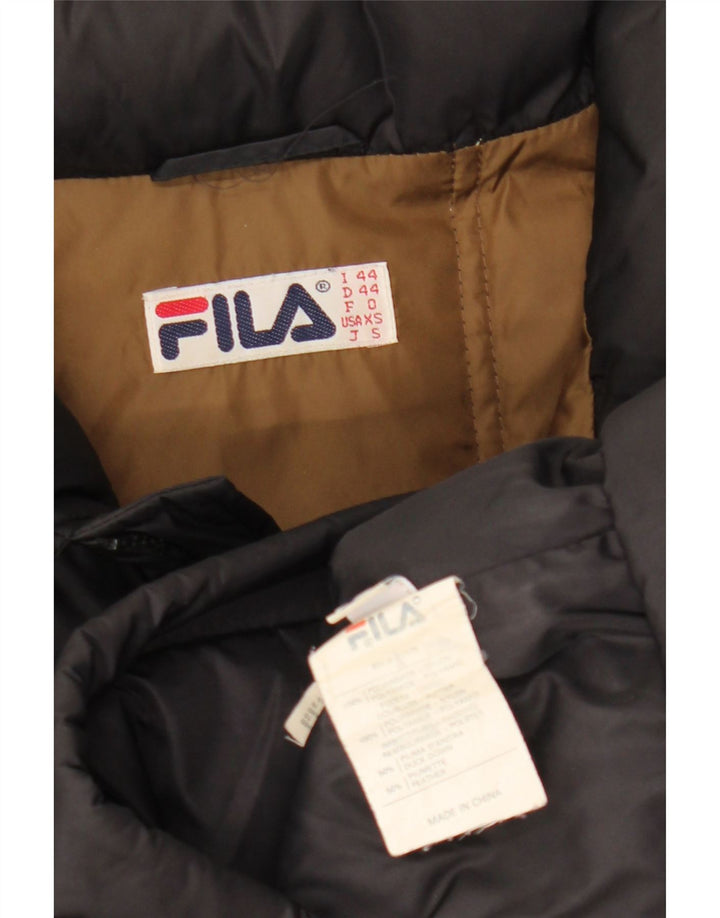 Ανδρικό μπουφάν FILA με κουκούλα Loose Fit με επένδυση IT 44 XS Μαύρο