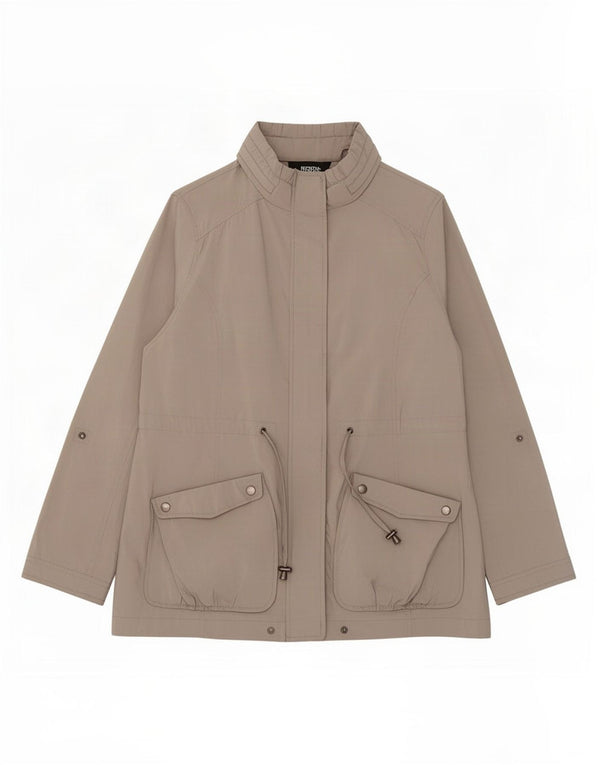 M&Co Γυναικείο μπουφάν Parka με κουκούλα UK 12 Medium Grey Polyester