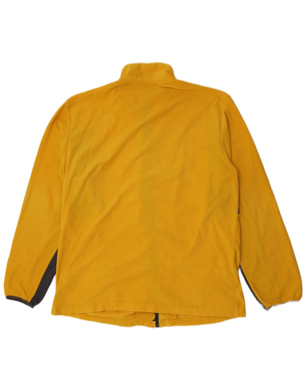 Kappa Ανδρικό Fleece Jacket UK 44 2XL Yellow Colorblock Polyester