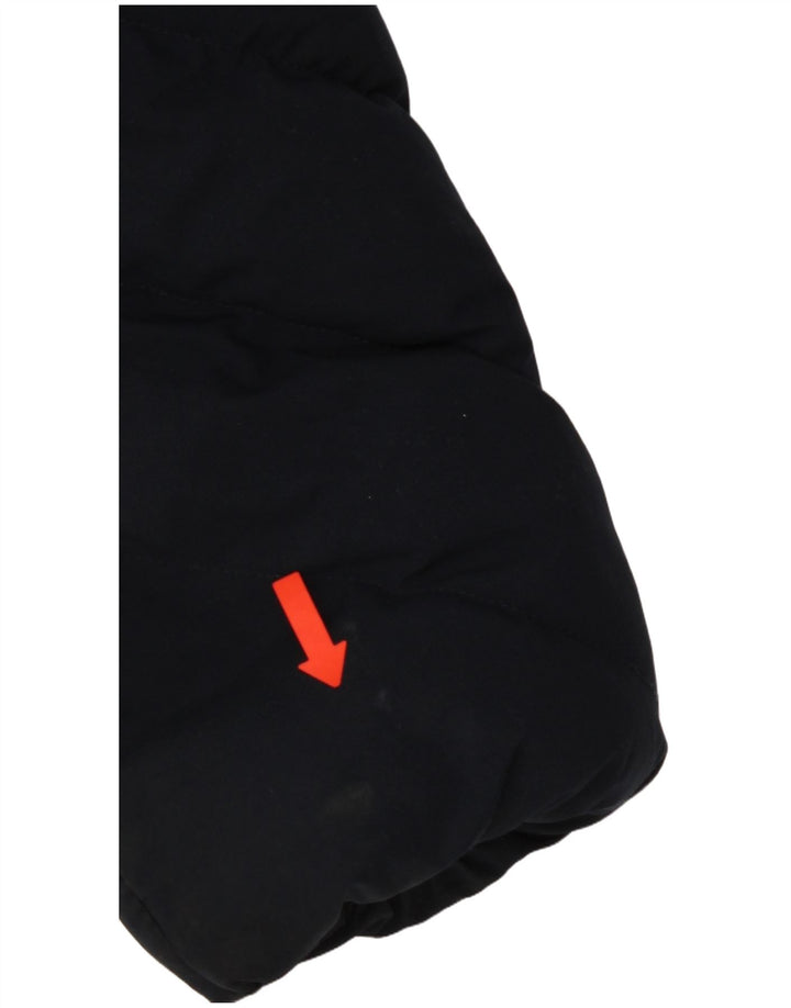 Superdry γυναικείο παλτό με κουκούλα UK 10 Small Navy Blue Polyester