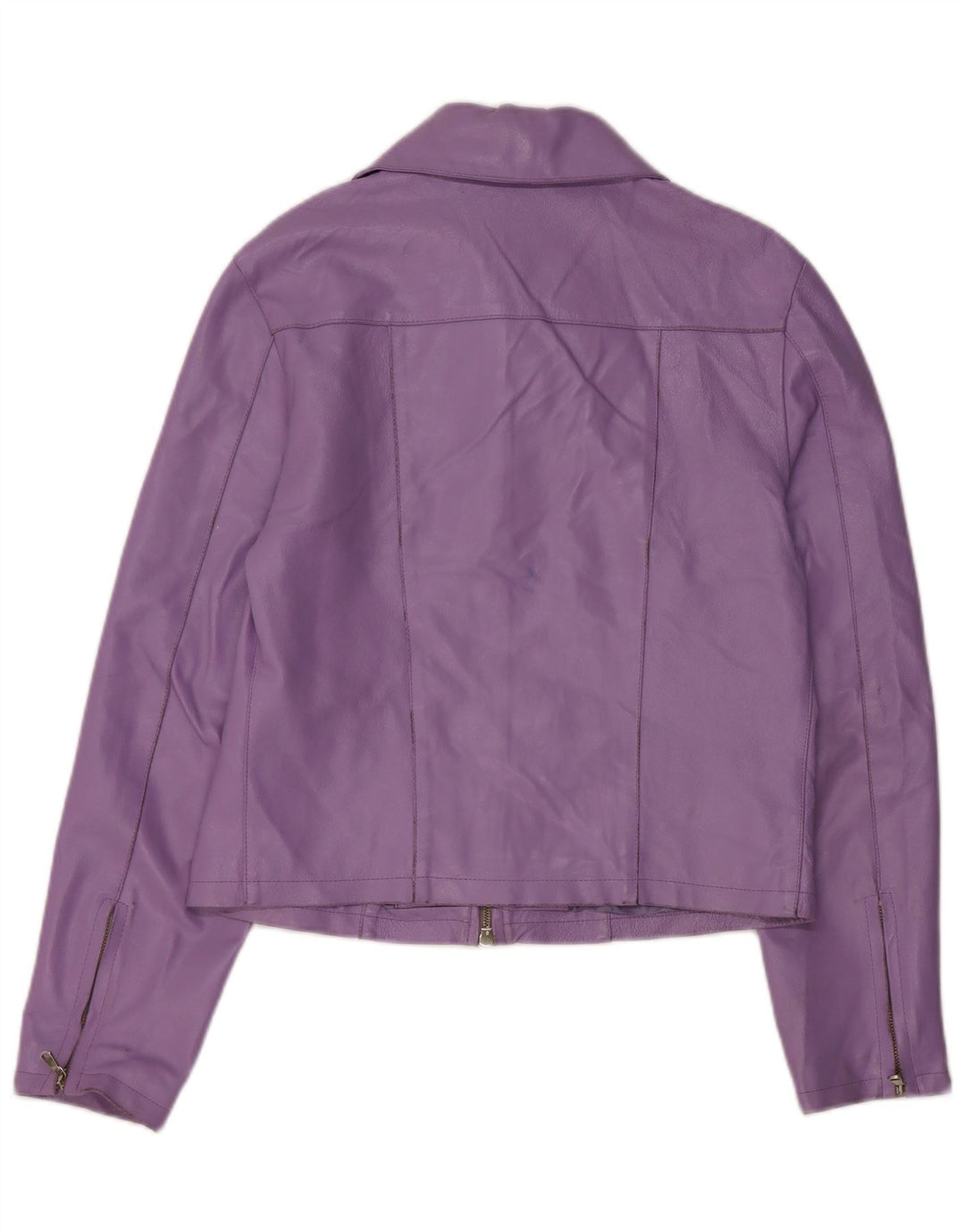 Habana Γυναικείο Δερμάτινο Μπουφάν UK 10 Small Purple Leather
