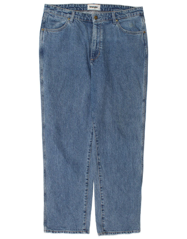 Wrangler Women Cindy Fit Relaxed Fit Straight Jeans US 14 XL W38 L30 Blue