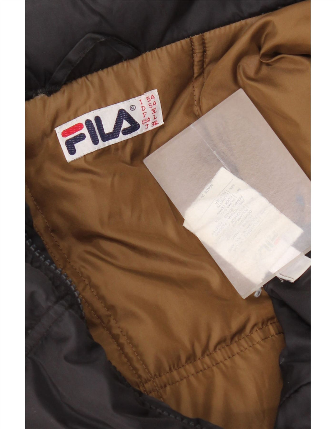 Fila Ανδρικό μπουφάν με κουκούλα IT 54 2XL Μαύρο Πολυαμίδιο