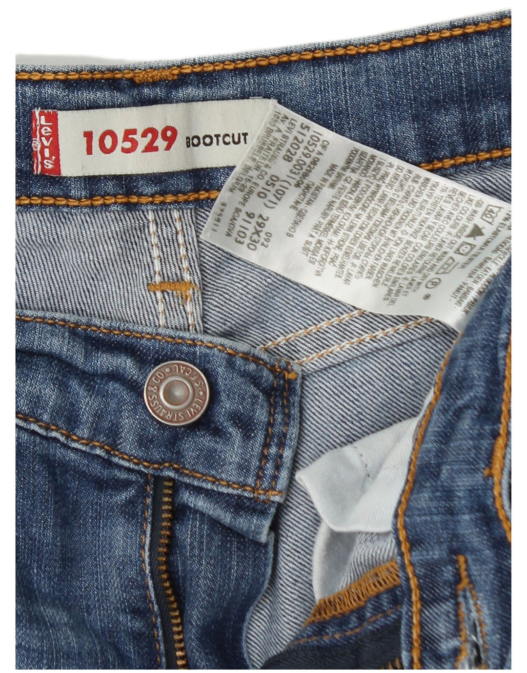 LEVI'S Γυναικείο τζιν 10529 Bootcut W29 L30 Μπλε βαμβακερό