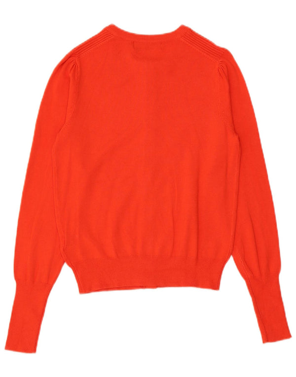 Marks & Spencer Γυναικείο πουλόβερ Crop Cardigan UK 8 Μικρή πορτοκαλί βισκόζη