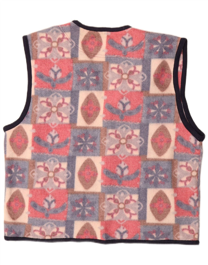 VINTAGE Ανδρικό Fleece Gilet UK 42 XL Πολύχρωμο Fair Isle Polyester