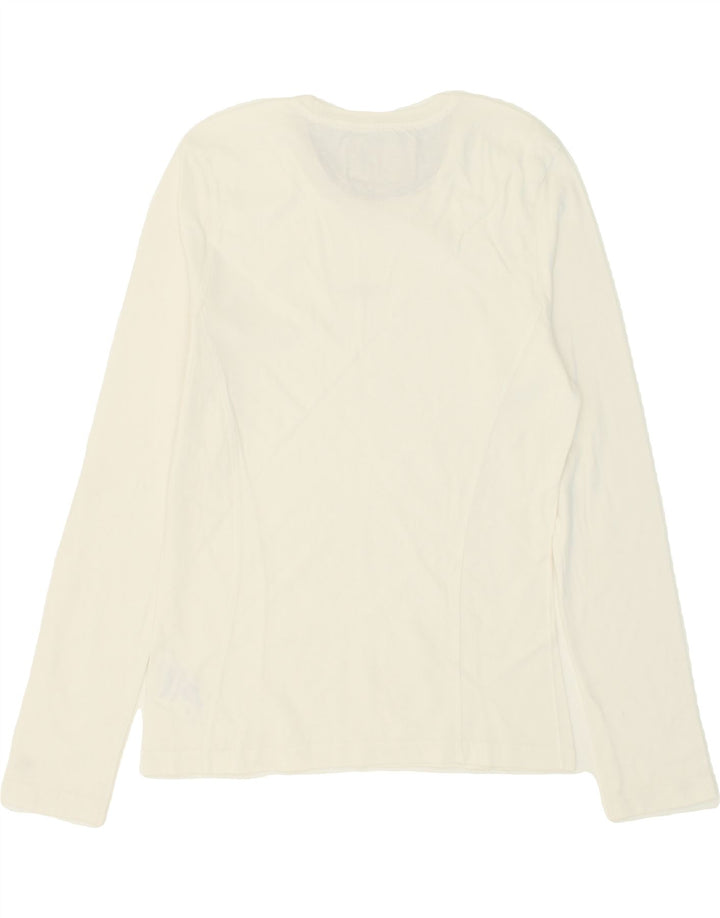 CHAMPION Womens Top Long Sleeve UK 16 Large White Cotton Vintage Champion and Second-Hand Champion from Messina Hembry 