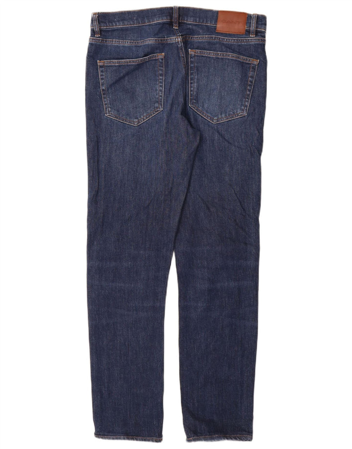 Ανδρικό Gant Slim Jeans W33 L32 Μπλε βαμβακερό