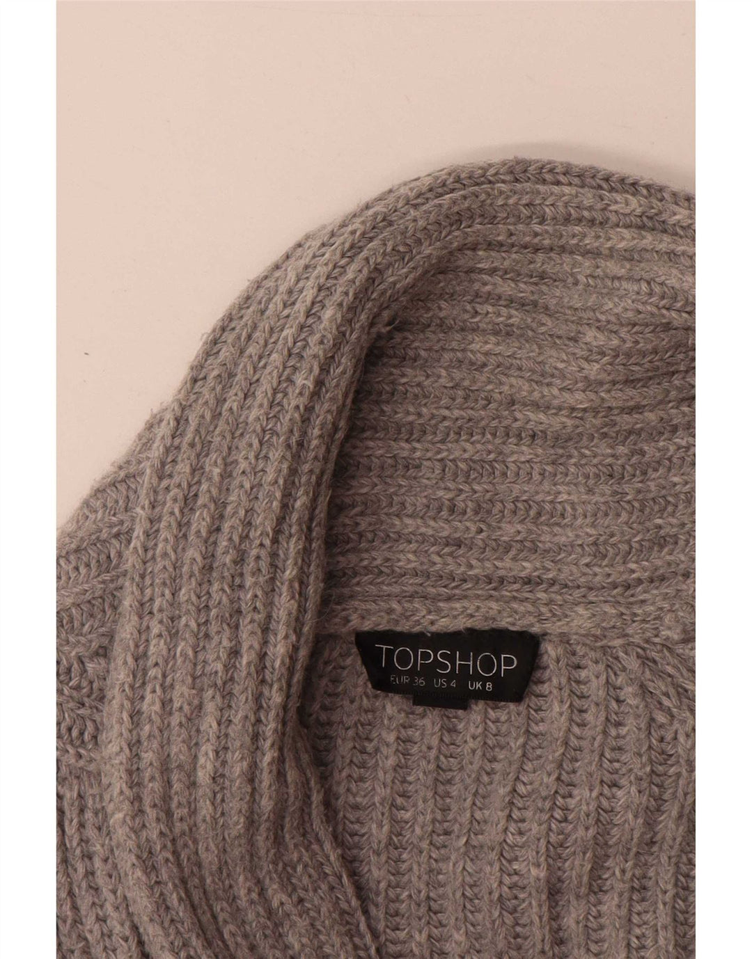 Γυναικείο πουλόβερ ζακέτα Topshop Oversized UK 8 Μικρό Γκρι Ακρυλικό