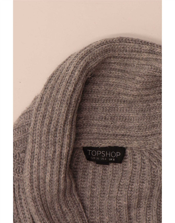 Γυναικείο πουλόβερ ζακέτα Topshop Oversized UK 8 Μικρό Γκρι Ακρυλικό