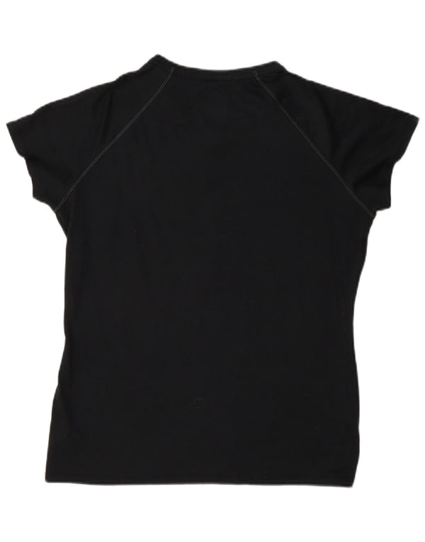 Γραφικό T-shirt Adidas Womens Ignite Volleyball Club Top UK 14 Medium Black