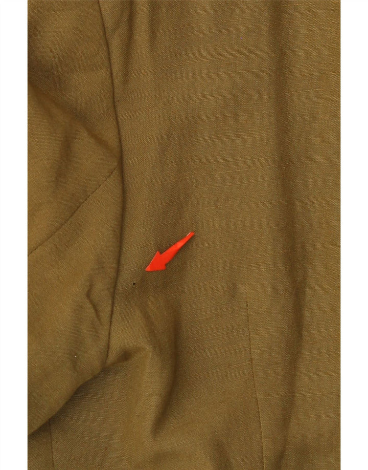 VINTAGE Γυναικείο τζάκετ με 4 κουμπιά Blazer IT 44 Medium Khaki Rayon