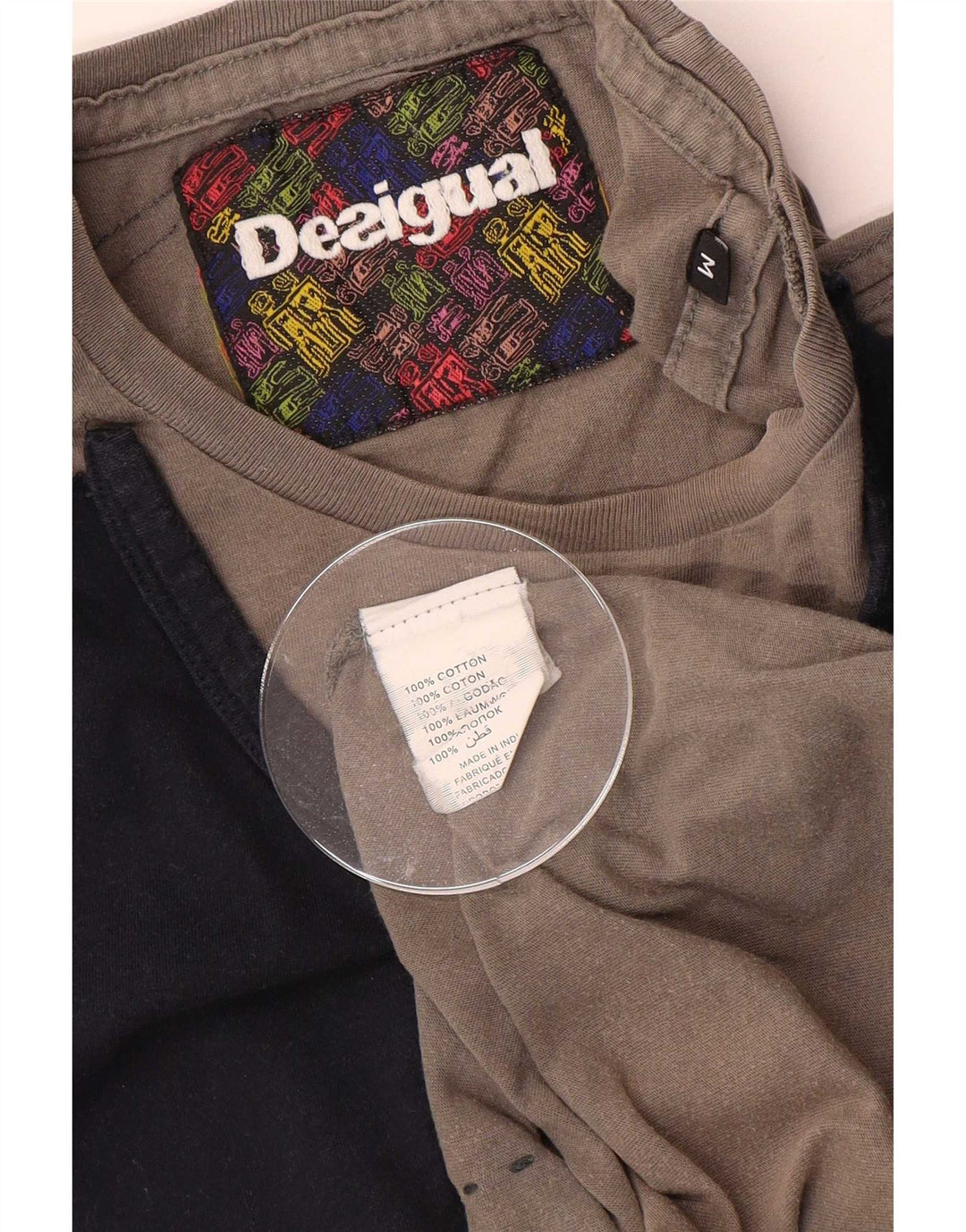 Ανδρικό T-Shirt Desigual Τοπ μεσαίου γκρι χρώματος βαμβακερό