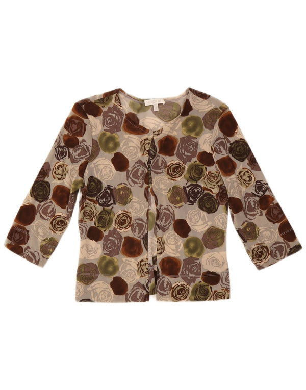 Kookai Γυναικεία 3/4 μανίκια Bolero Top US 2 XS Πολύχρωμο λουλουδάτο πολυαμίδιο