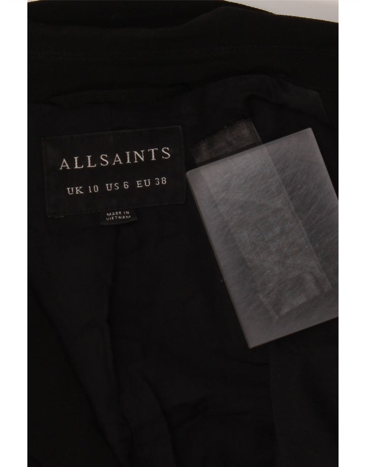 ALL SAINTS Γυναικείο Open Blazer Jacket UK 10 Small Black Polyester