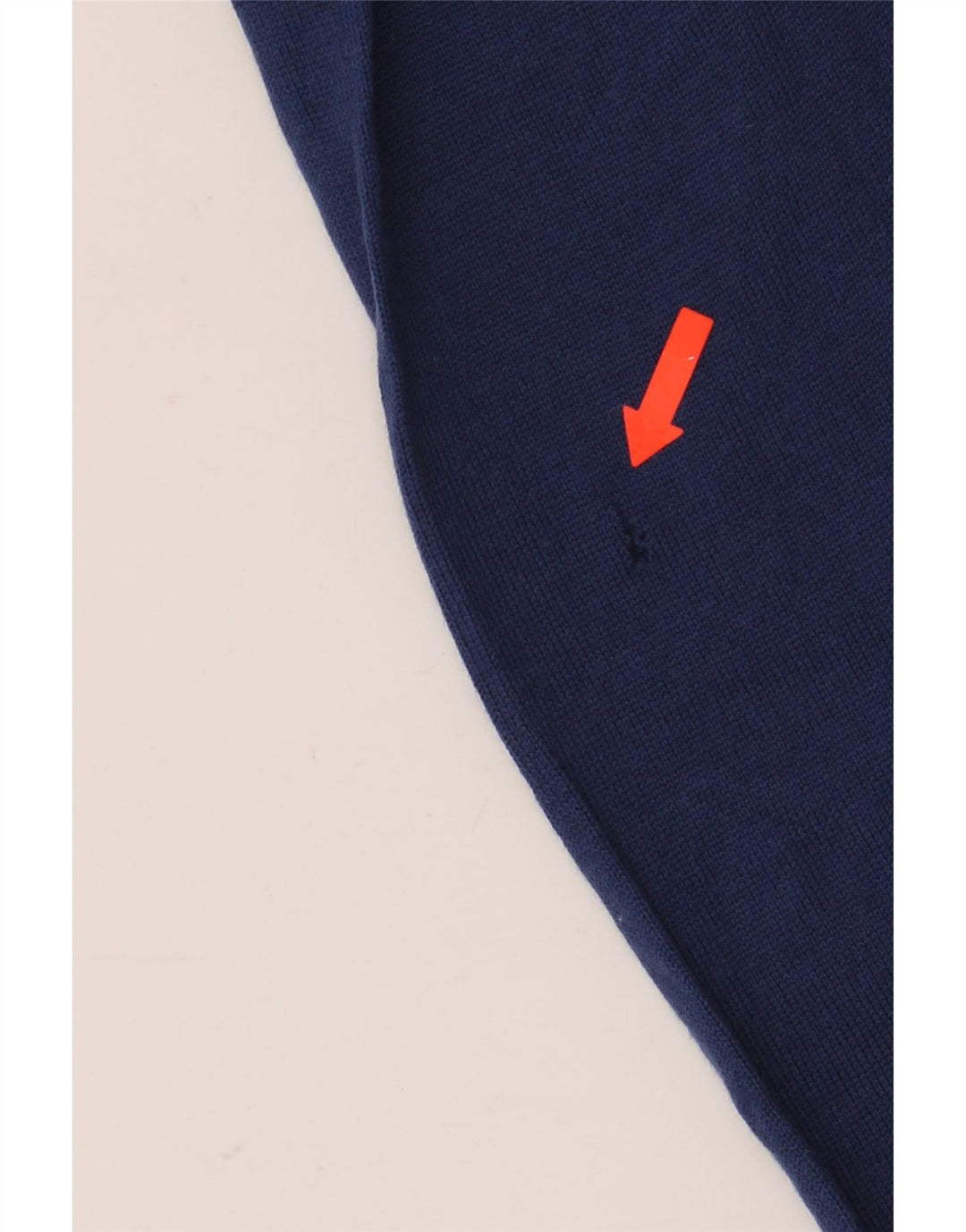 Vintage γυναικείο αφηρημένο πουλόβερ ζακέτα UK 16 Large Navy Blue