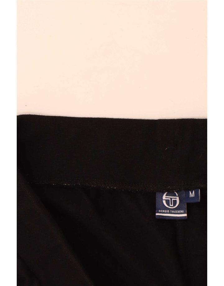 Sergio Tacchini Ανδρική φόρμα παντελόνι Joggers Μεσαίο μαύρο βαμβακερό