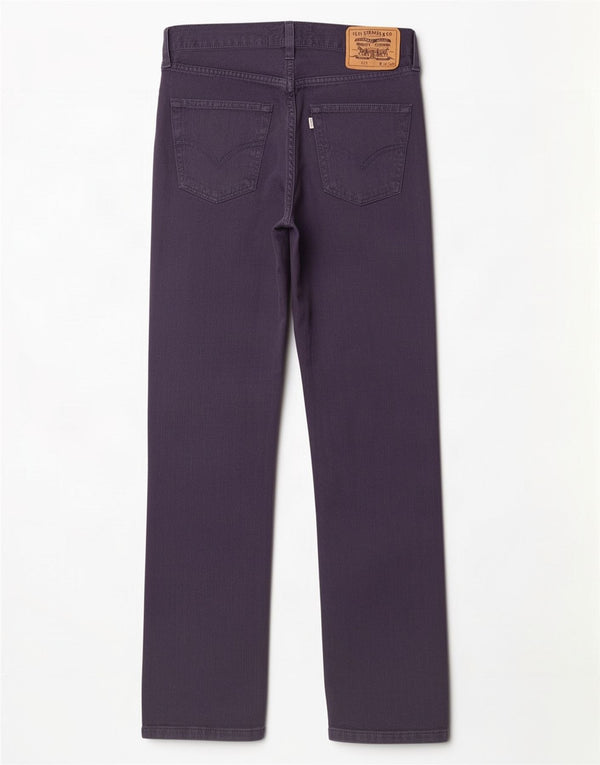 Levi's Womens 495 Straight Casual Παντελόνι W28 L28 Navy Blue Cotton