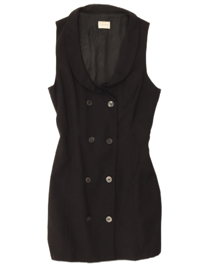 Benetton Γυναικείο Longline Blazer Jacket IT 44 Medium Black