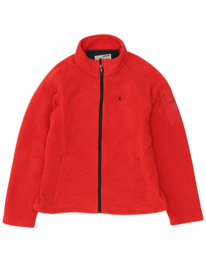 Musto Γυναικείο Fleece Jacket UK 16 Large Red Polyester