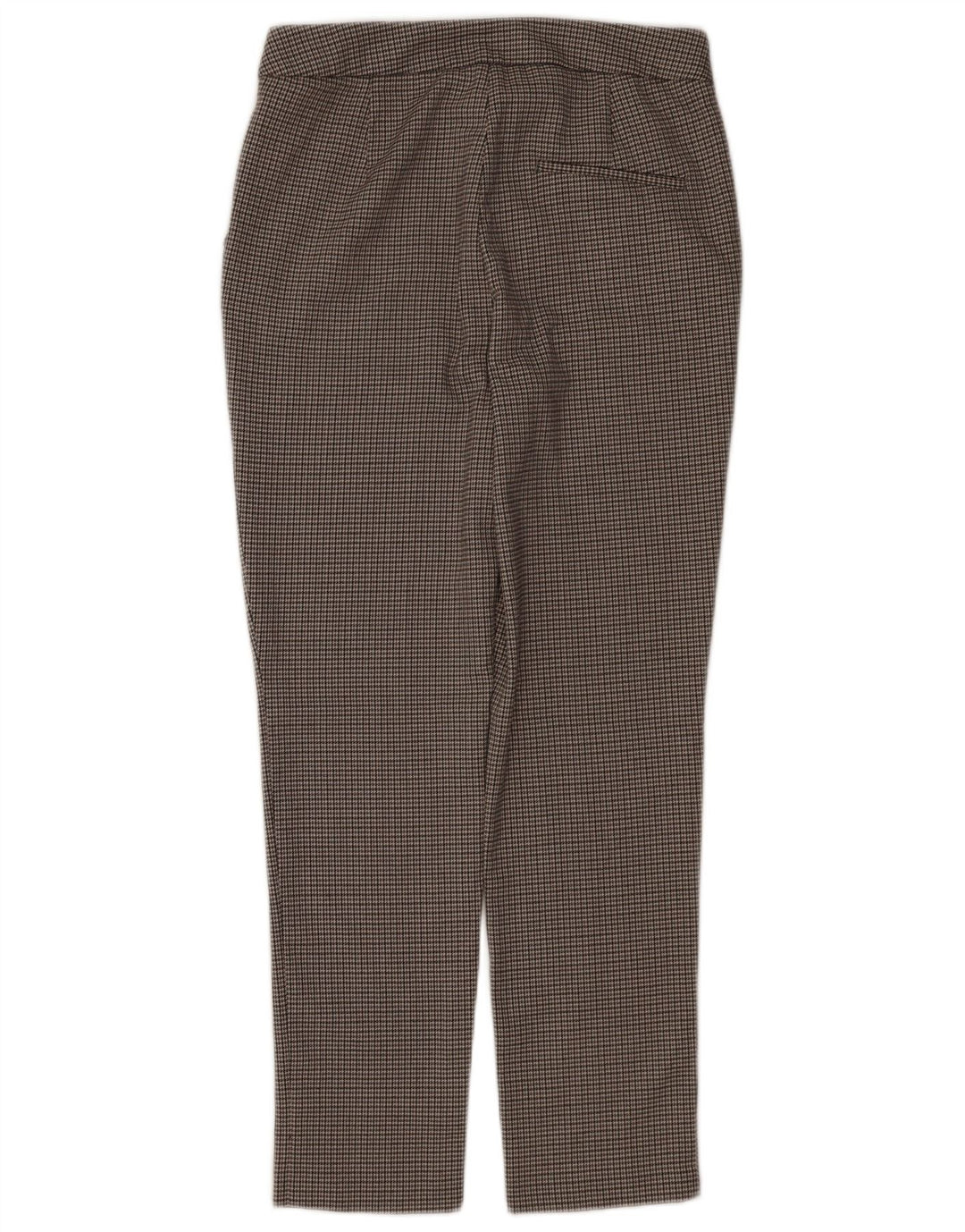 Zara Γυναικείο Slim παντελόνι Chino Medium W28 L26 Grey Houndstooth Polyester