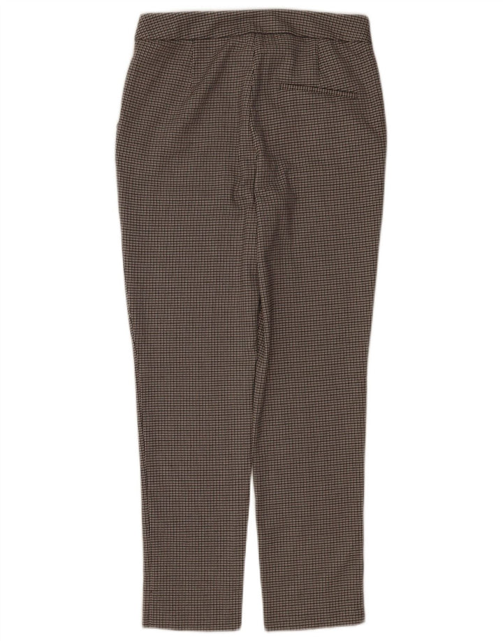 Zara Γυναικείο Slim παντελόνι Chino Medium W28 L26 Grey Houndstooth Polyester