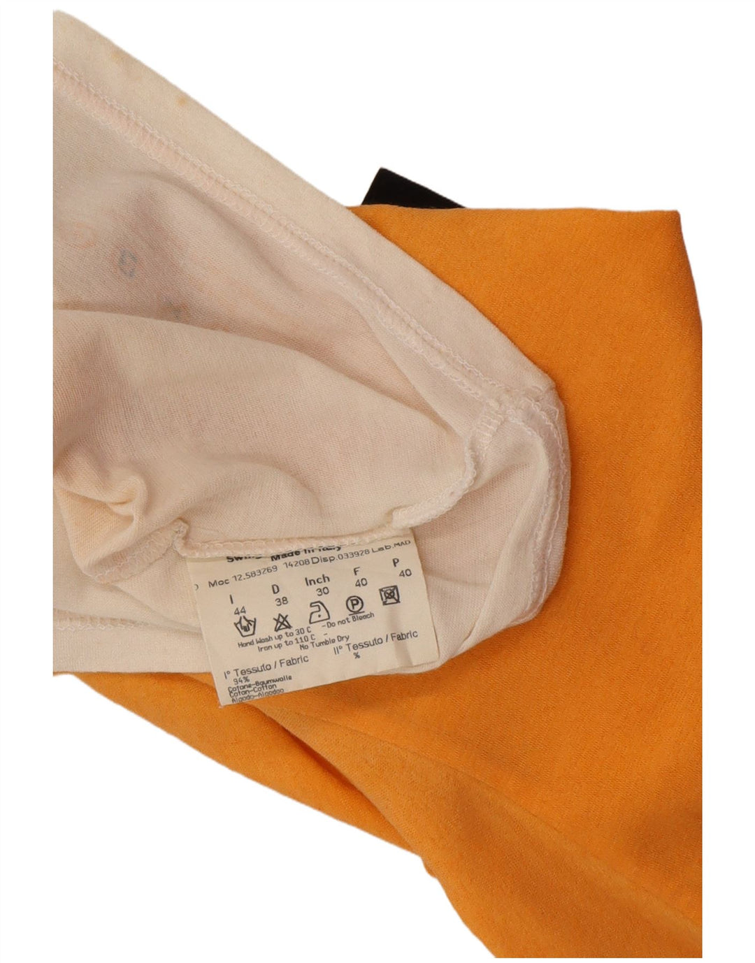 Γυναικείο T-Shirt FENDI Top IT 44 Βαμβακερό μεσαίο πορτοκαλί