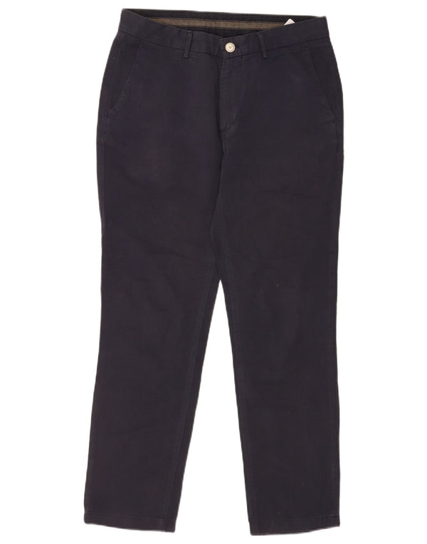 Massimo Dutti Ανδρικό Slim παντελόνι Chino EU 38 Small W30 L28 Navy Blue Lenn