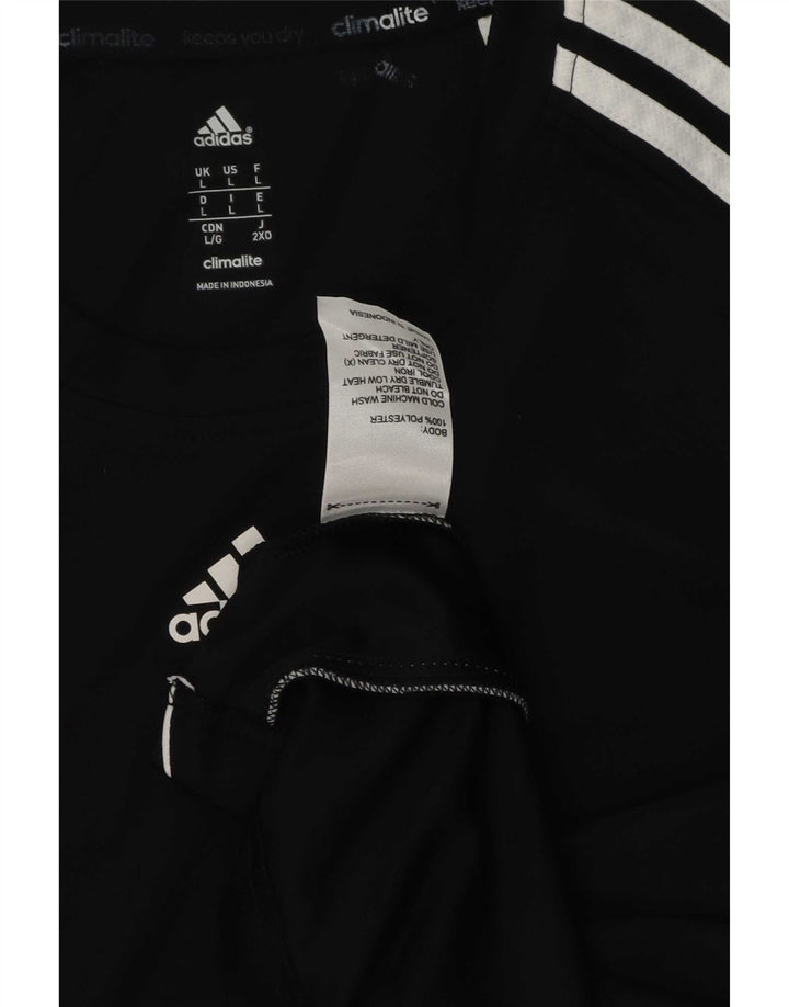 Adidas Ανδρικό T-Shirt Climalite Top Large Μαύρο Πολυεστέρας