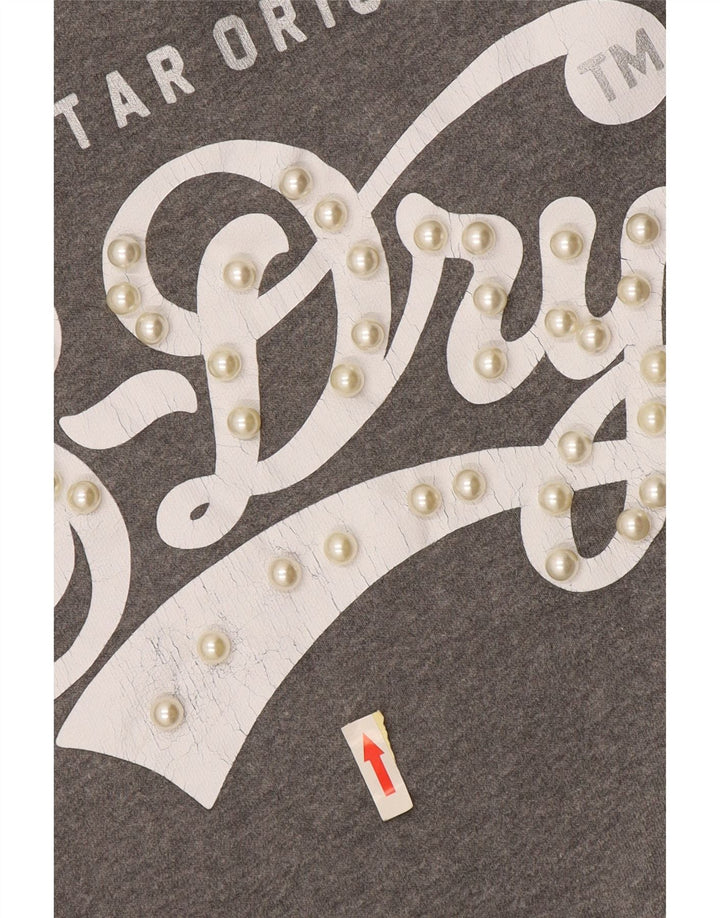 Superdry Γυναικείο Φούτερ μεγάλου μεγέθους Jumper UK 14 Medium Grey Colourblock