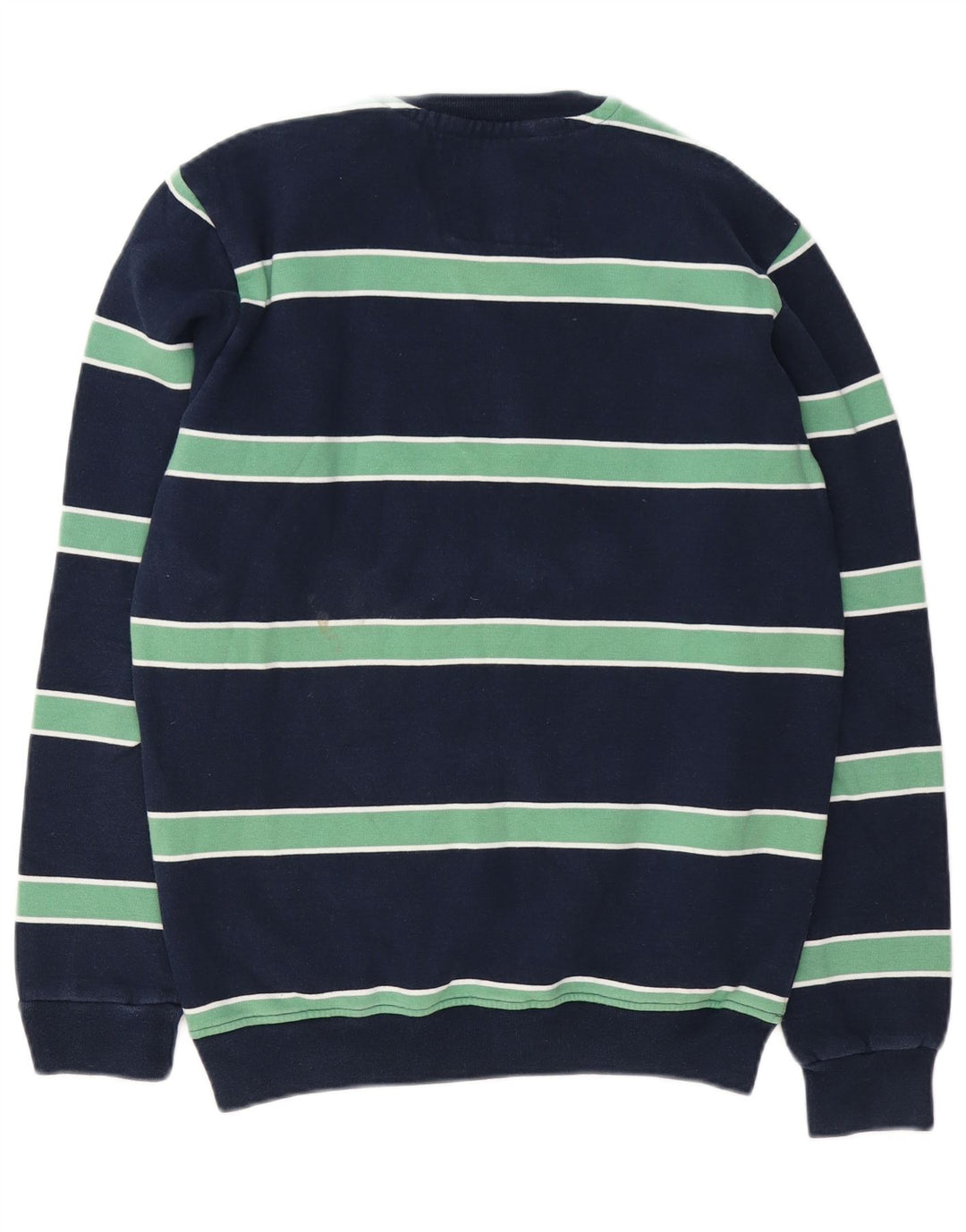 Crew Clothing Ανδρικό φούτερ Jumper Small Navy Blue ριγέ βαμβακερό