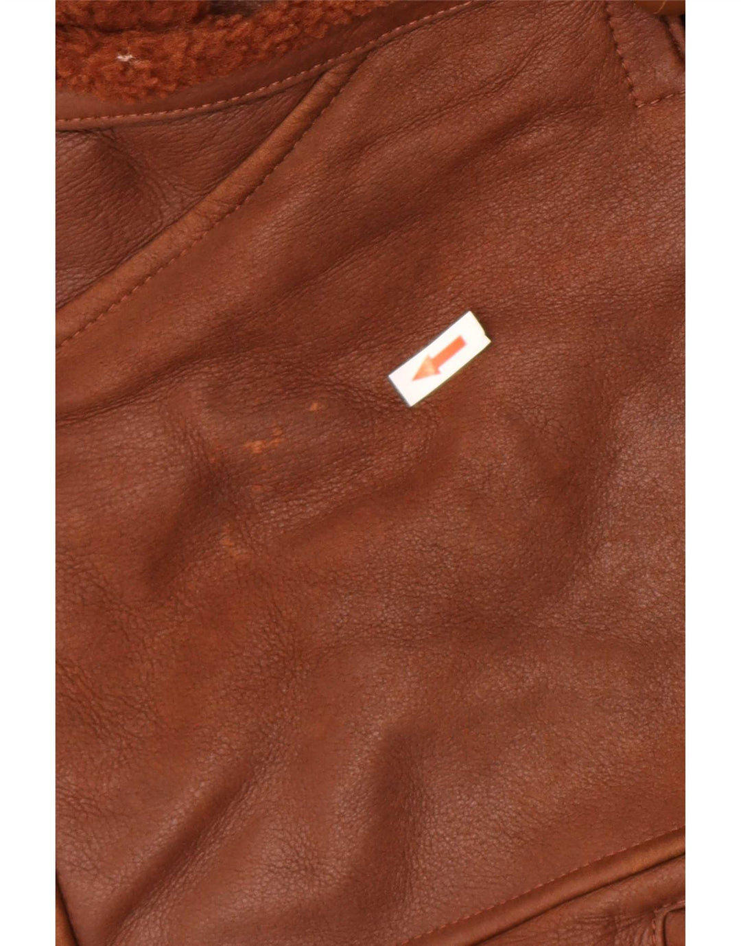 Vintage Γυναικείο Oversized Μπουφάν Shearling EU 42 Μεγάλο Καφέ