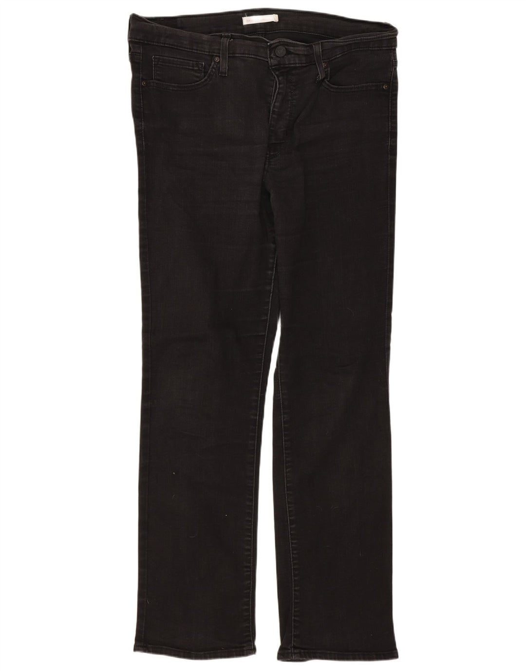 Levi's Womens 314 Shaping Straight Jeans W32 L30 Μαύρο βαμβακερό
