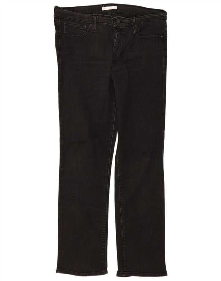 Levi's Womens 314 Shaping Straight Jeans W32 L30 Μαύρο βαμβακερό