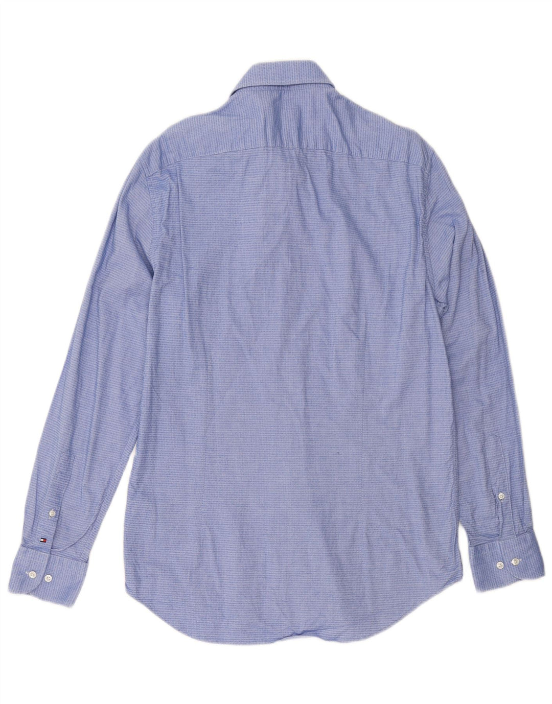 Ανδρικό πουκάμισο Tommy Hilfiger μέγεθος 40 15 3/4 Medium Blue Geometric Cotton