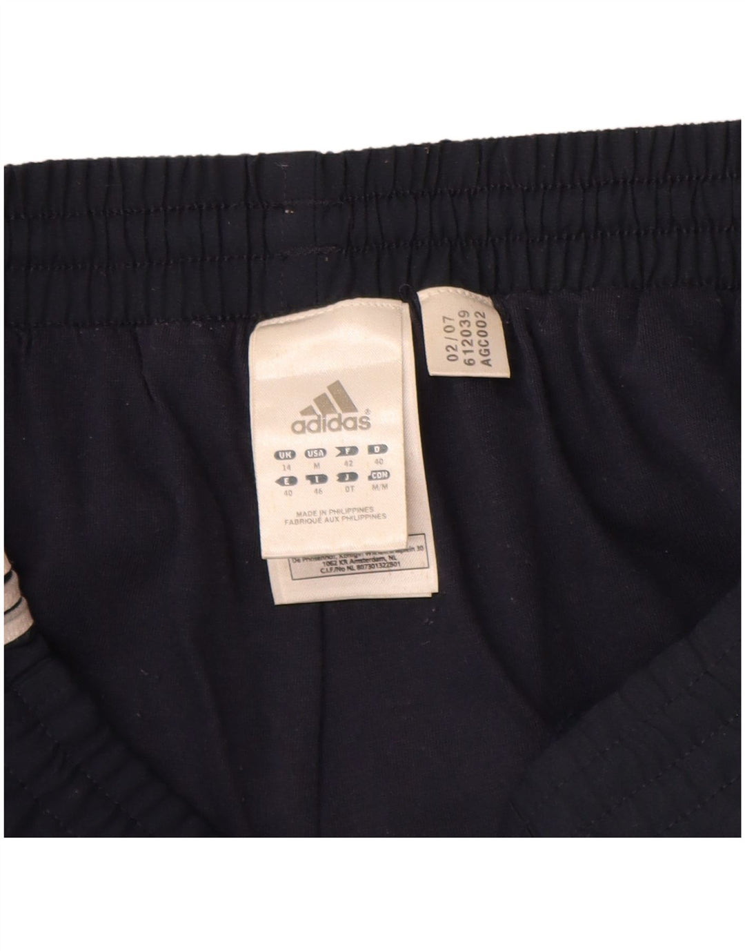 Γυναικείο αθλητικό σορτς Adidas UK 14 Medium Navy Blue Polyester