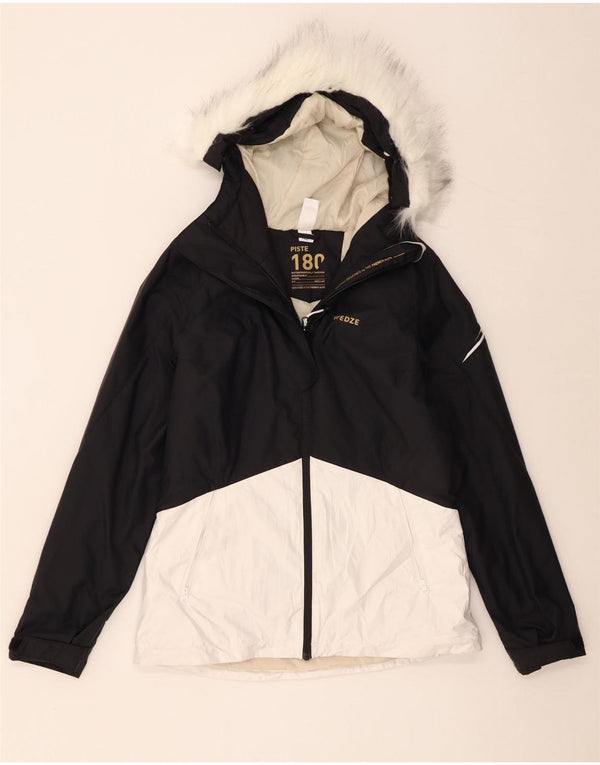 Decathlon Γυναικείο τζάκετ με κουκούλα Wedze UK 10 Small Black