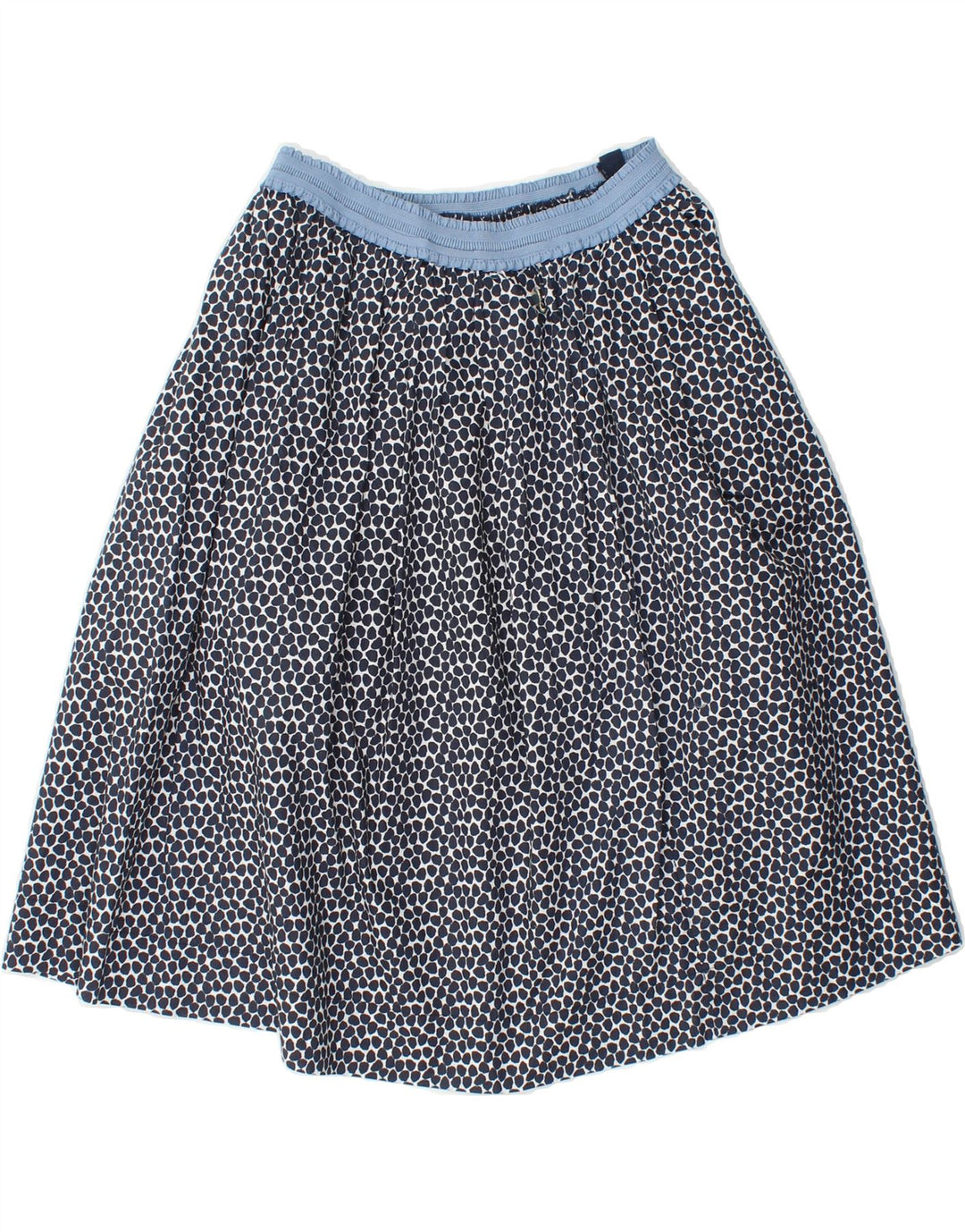 WOOLRICH Womens A-Line Skirt W26 Small Navy Blue Spotted Cotton Vintage Woolrich and Second-Hand Woolrich from Messina Hembry 