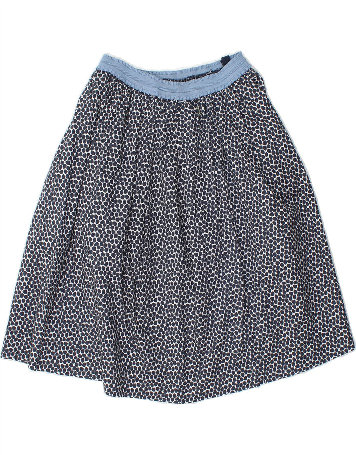 WOOLRICH Womens A-Line Skirt W26 Small Navy Blue Spotted Cotton Vintage Woolrich and Second-Hand Woolrich from Messina Hembry 